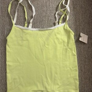 NWT Anthropologie Light Green Ribbed Camisole